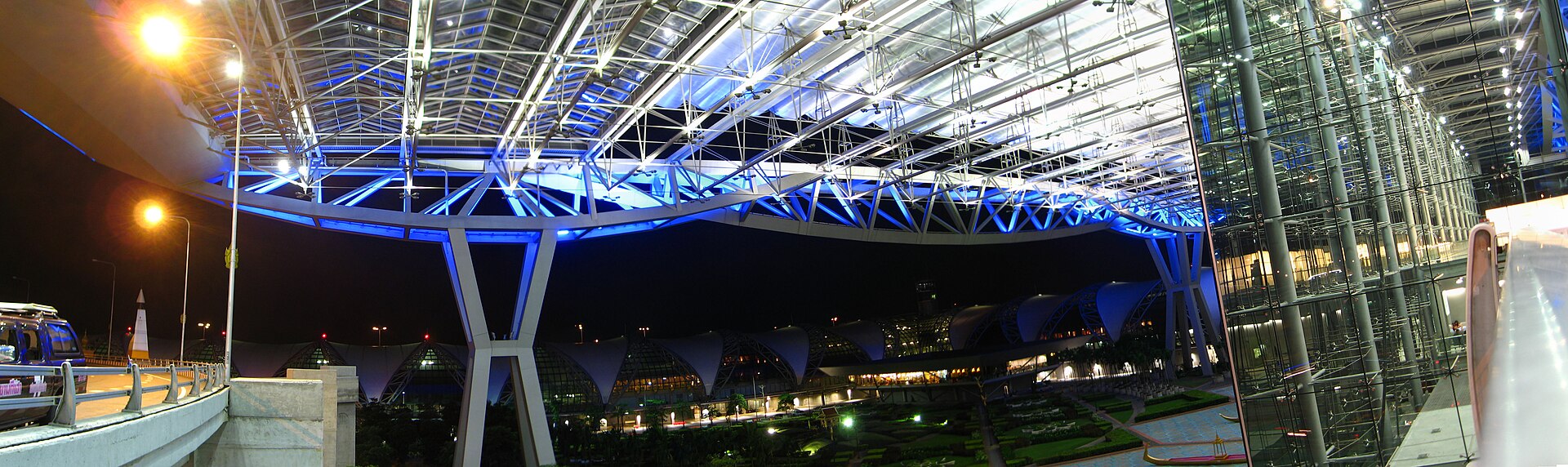 Suvarnabhumi Airport Bangkok by Night