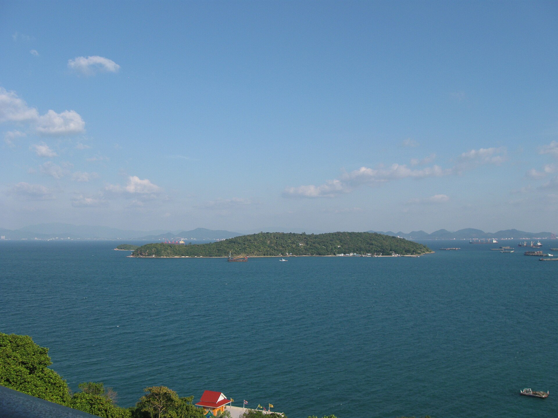 Ko_Sichang, Thailand. View form Chinese temple