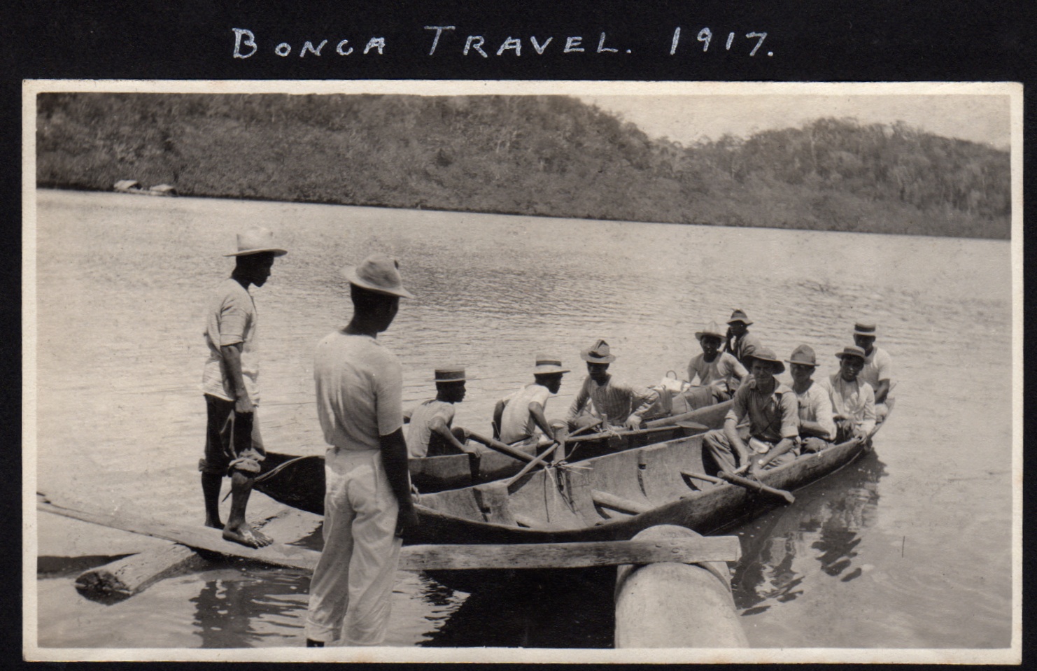 This image is in an album of photos my spouse's uncle Elstner Hilton took in Japan between 1914 and 1918. While the album's title page reads "Japan 1914 - 1918," some of the photos have captions stating they were taken outside Japan, e.g., the Philip