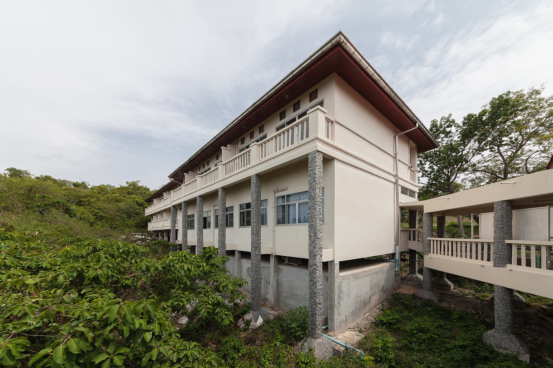 The dorm for Aquatic Resources Research Institute Chulalongkorn University, Si Chang District, Chonburi Province, Thailand.