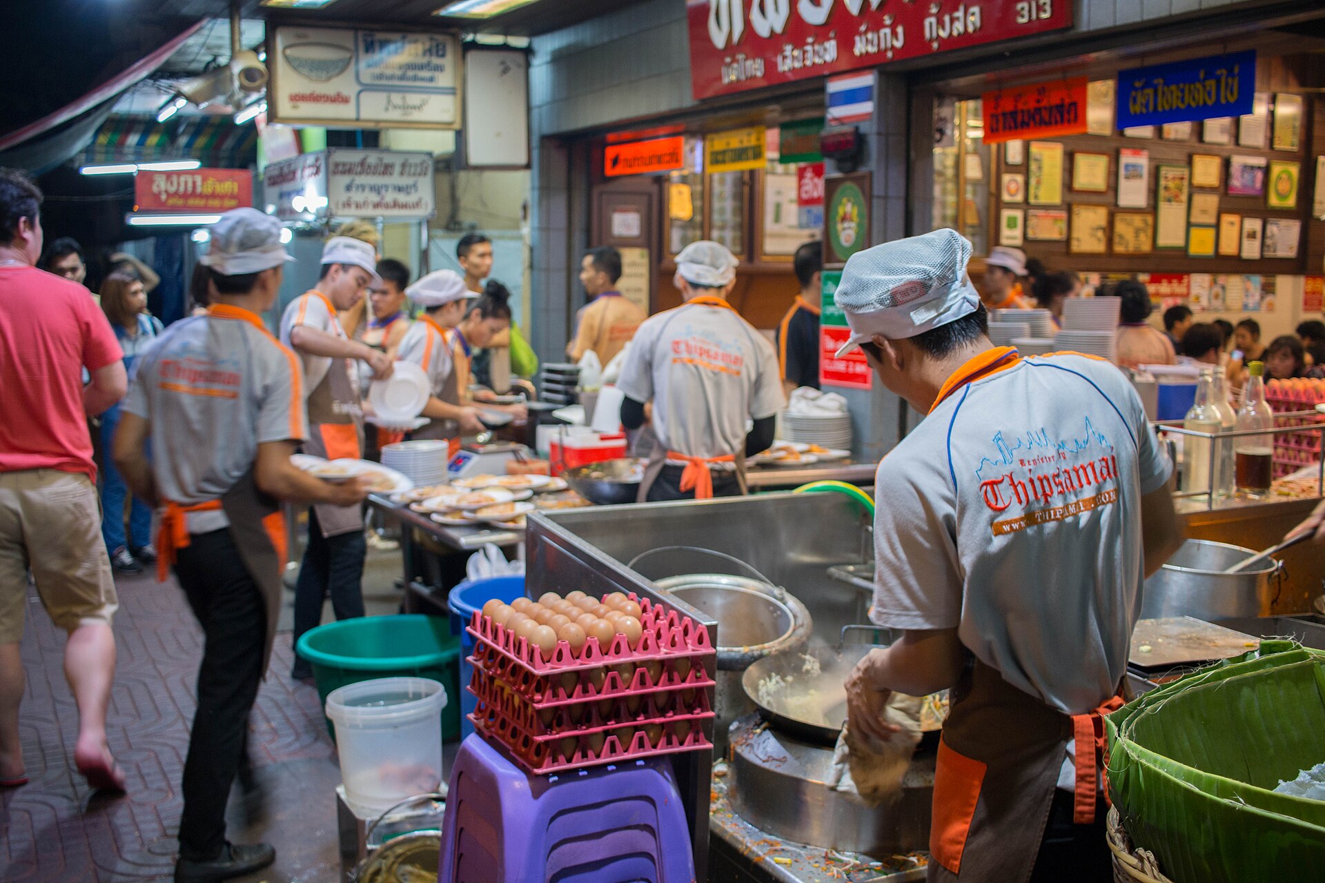 Thipsamai, a famous pad thai restaurant in Bangkok