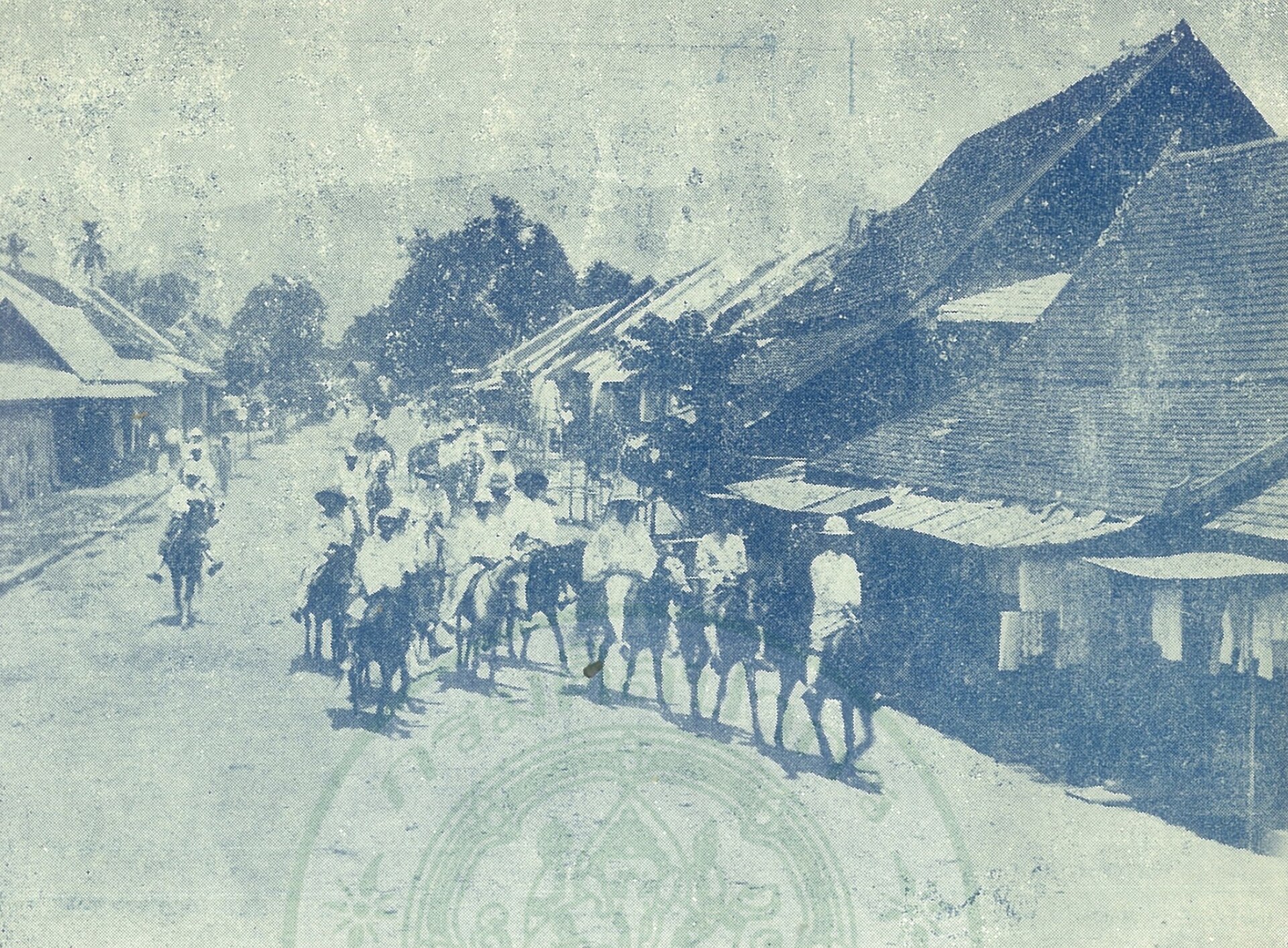 Tha Phae Road 50 years ago (published in a book circa 1954), meaning this image dated circa 1904