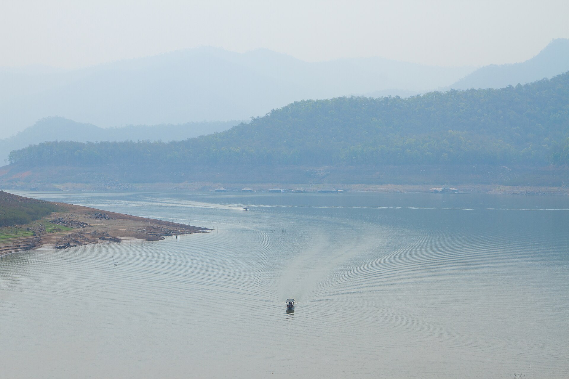 The lake of Mae Ngat Sombun Chon Dam, Si Lanna National Park, Chiang Mai Province
