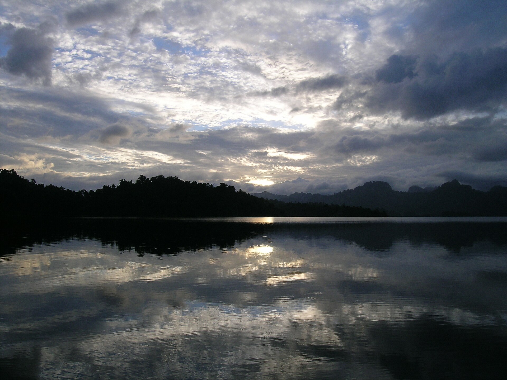 I took this photograph in the Khao Sok national park in Thailand. The picture was taken from a kayak.